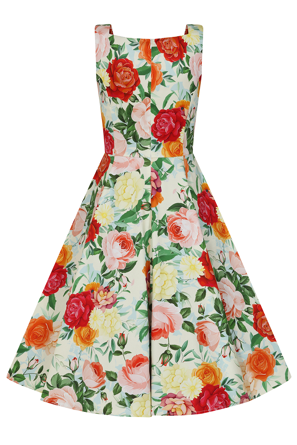 Golden Peony Swing Dress in Extended Sizing